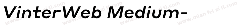VinterWeb Medium字体转换